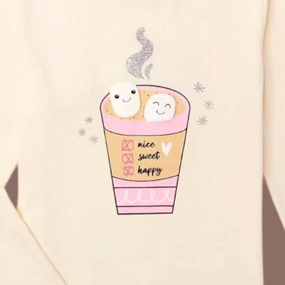 Wonder Nation Girls Long Sleeve Graphic T-Shirts,Pack of 2, Sizes 7/8 Y & 14/16Y - Picture 2 of 3